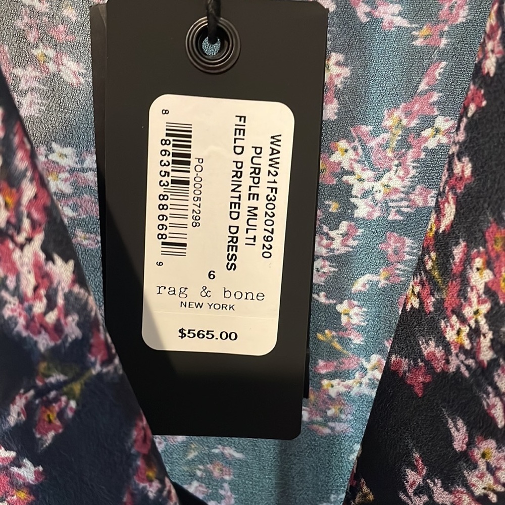 Rag & Bone Field Printed Midi Dress - image 4